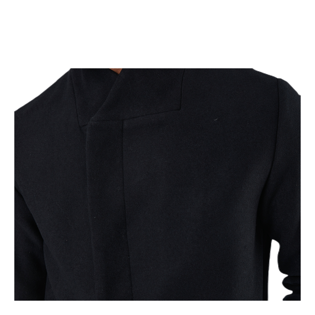 Collum Wool Coat Blue