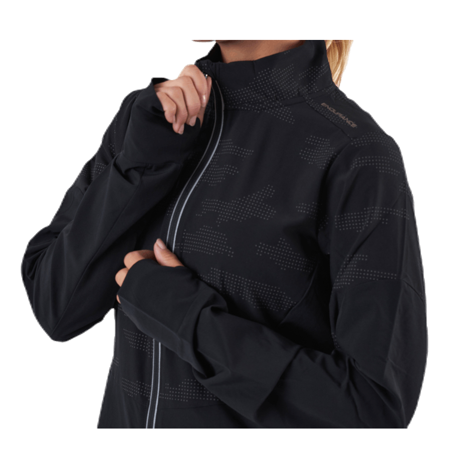 Wilma Reflective 4-Way Stretch Jacket Black