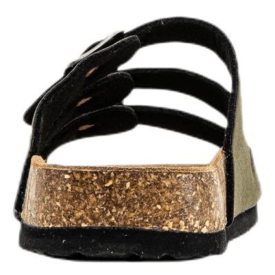 Santa Cork Sandals Green