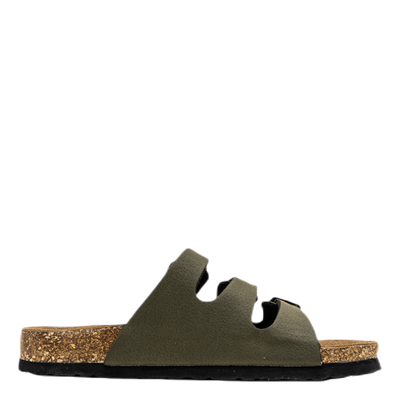 Santa Cork Sandals Green