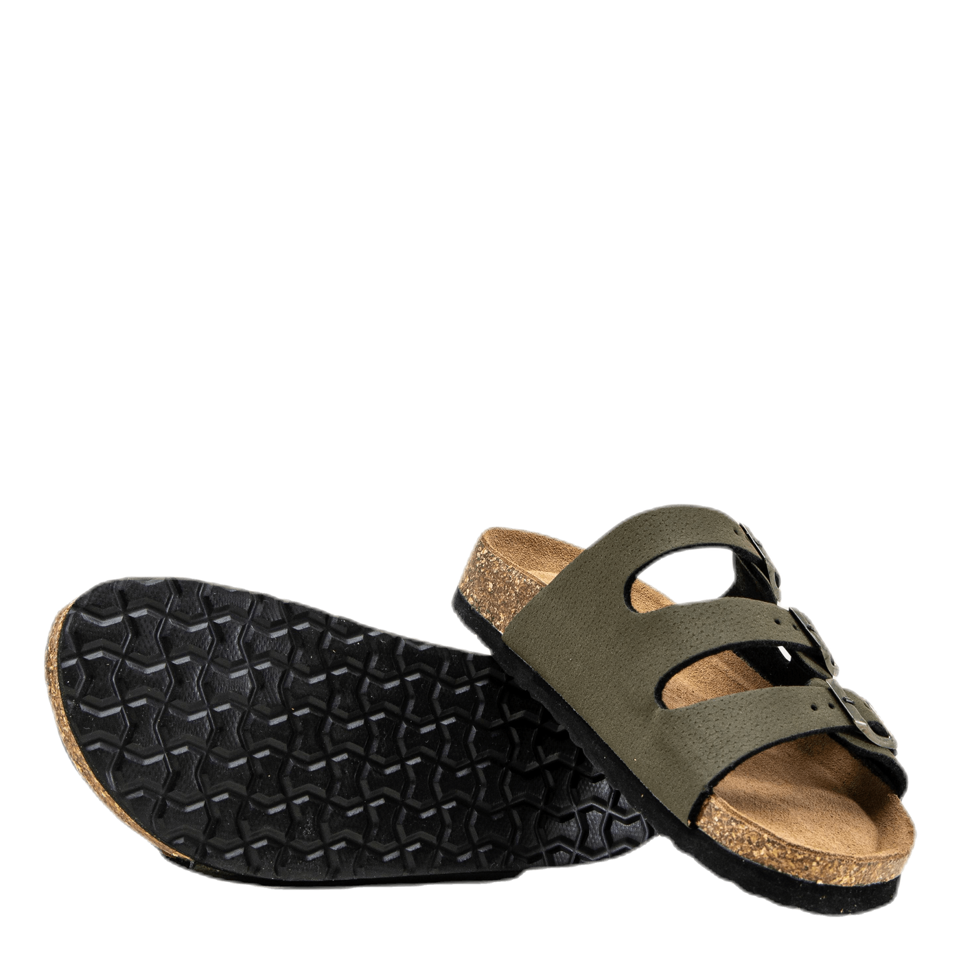 Santa Cork Sandals Green