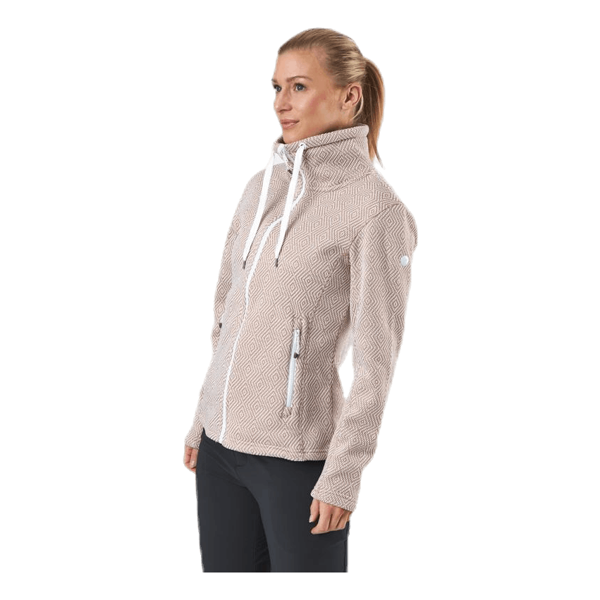 Freida Melange Fleece Jacket Beige
