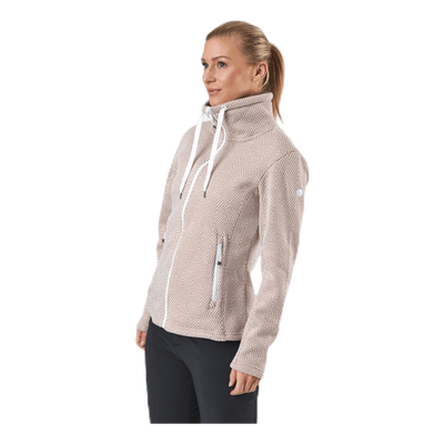 Freida Melange Fleece Jacket Beige
