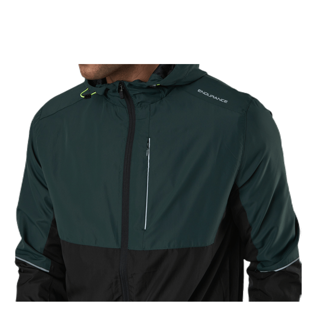 Thorow Running Jacket With Hood Green