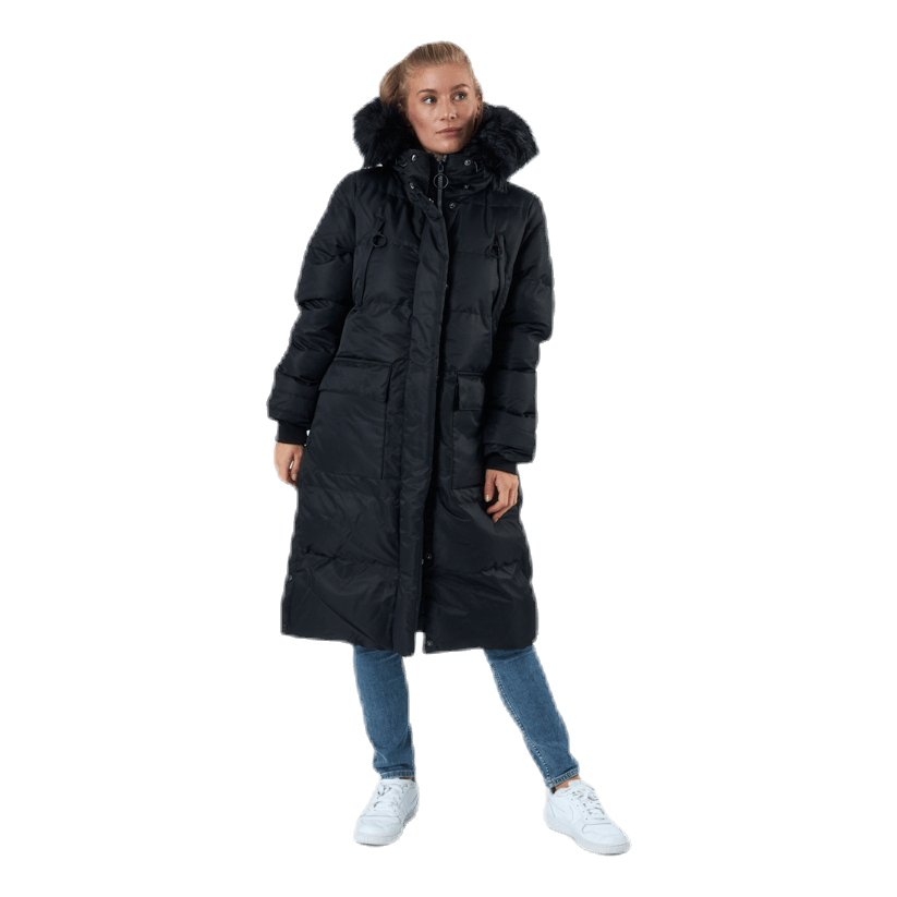 Frida Long Puffer Jacket Black