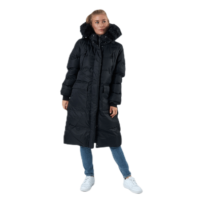 Frida Long Puffer Jacket Black