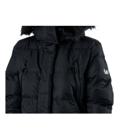 Frida Long Puffer Jacket Black
