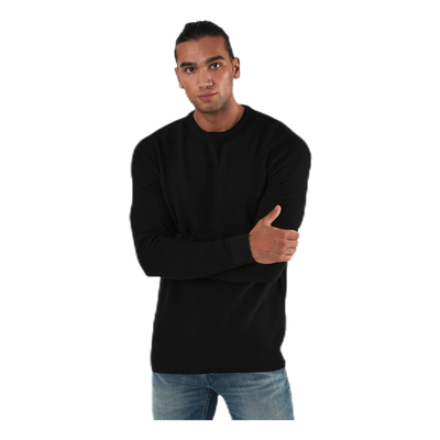 Aaron Knit Crew Neck Black