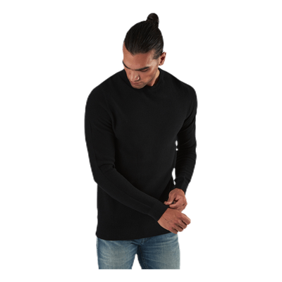 Aaron Knit Crew Neck Black