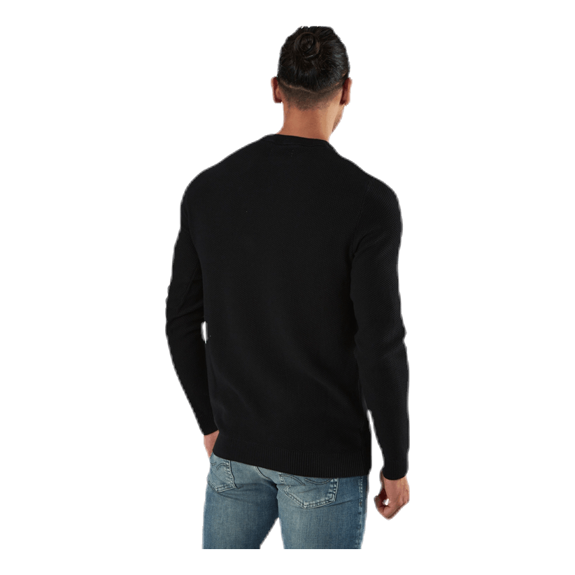 Aaron Knit Crew Neck Black