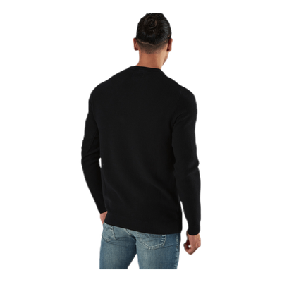Aaron Knit Crew Neck Black