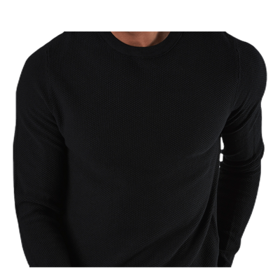 Aaron Knit Crew Neck Black
