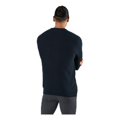 Aaron Knit Crew Neck Blue