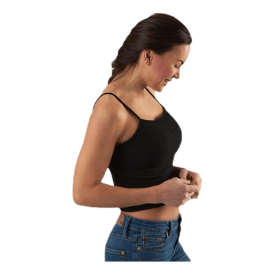 Larra Cropped Singlet Jrs Black