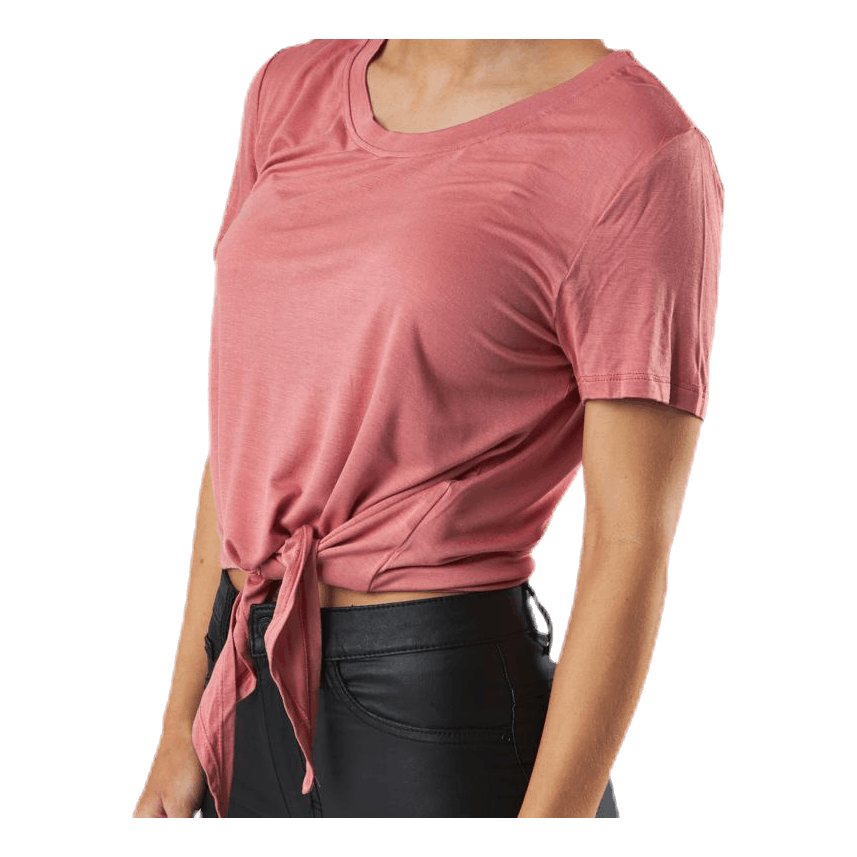 Arli S/S Knot Top Red