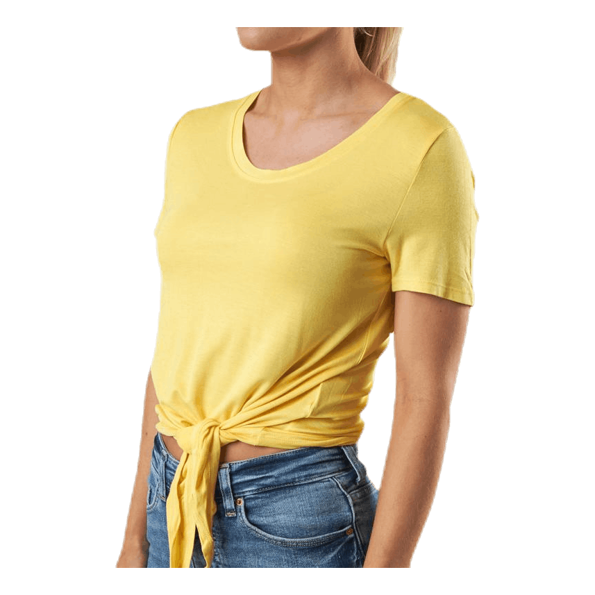 Arli S/S Knot Top Yellow