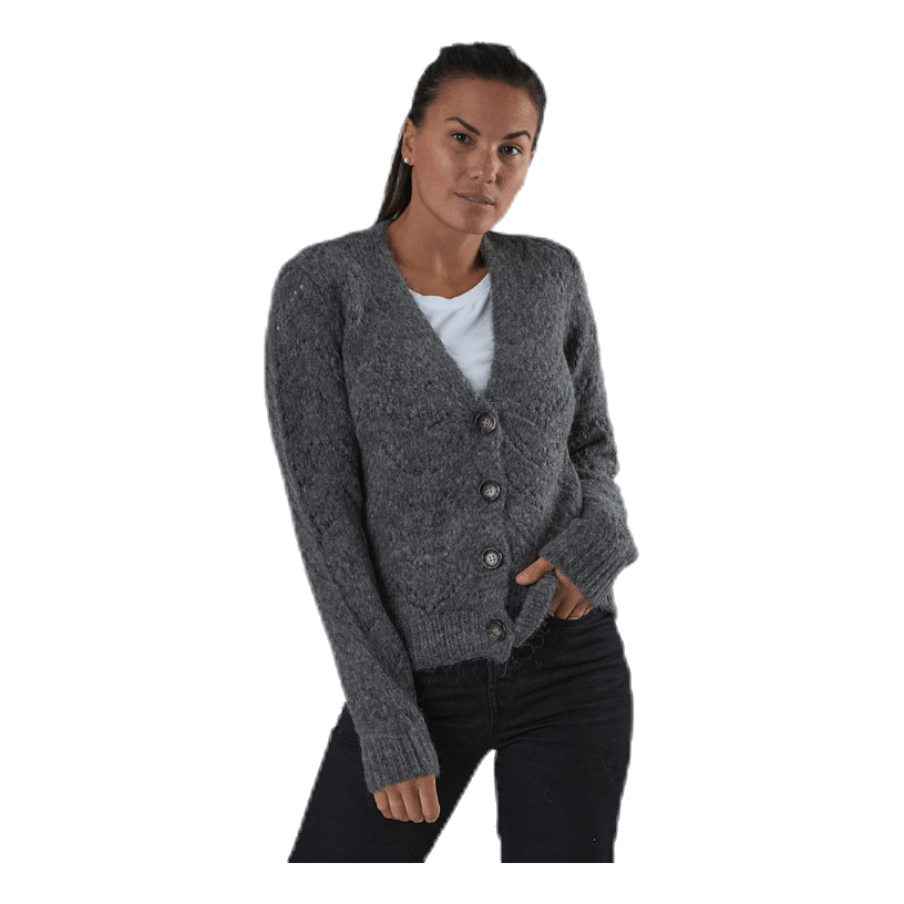 Bibi Ls  Knit Cardigan Grey