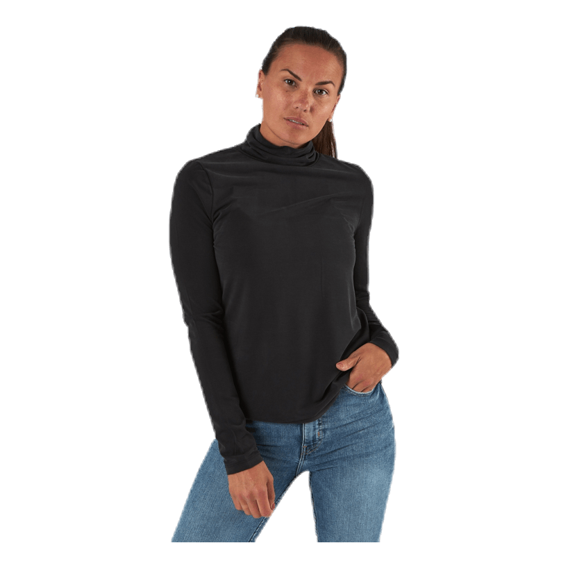 Kamala Ls Rollneck  Top  Black