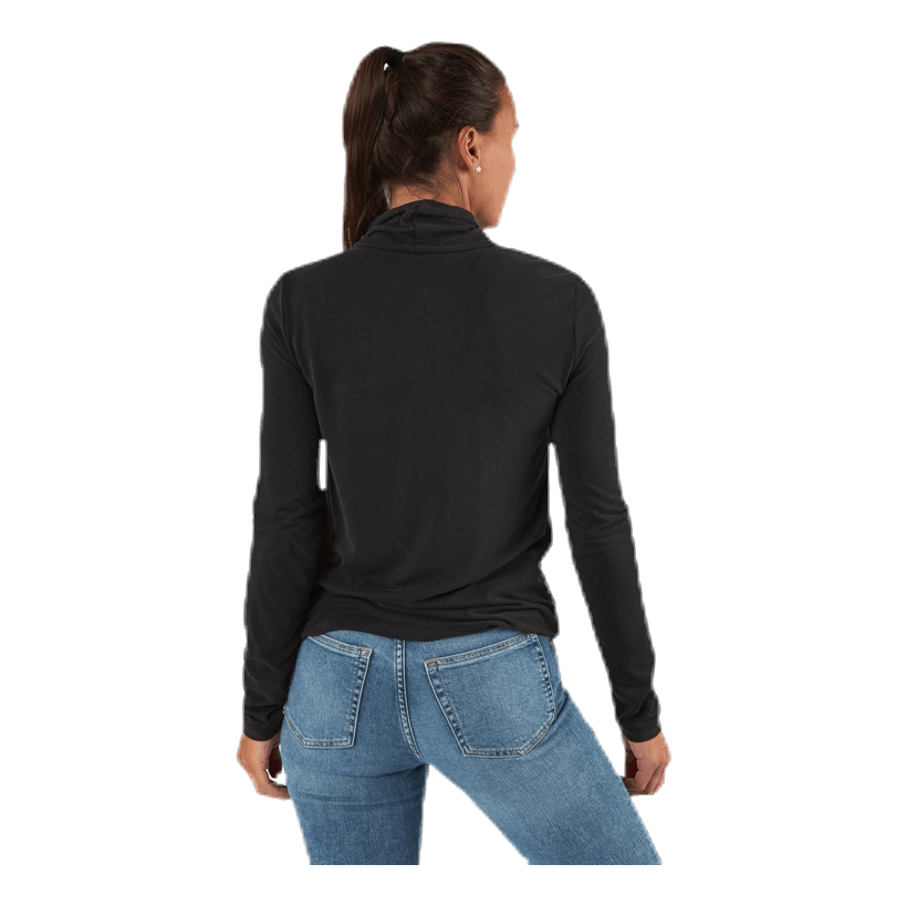Kamala Ls Rollneck  Top  Black