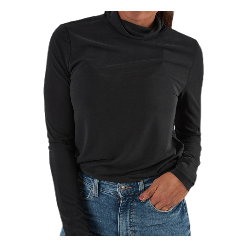 Kamala Ls Rollneck  Top  Black