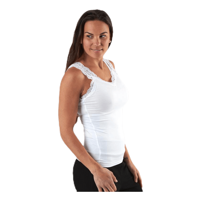 Barbera Lace Top White