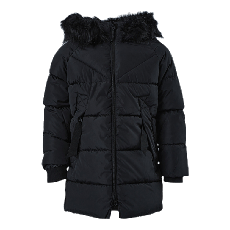 Monica Long Puffer Coat Black