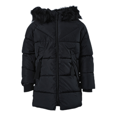 Monica Long Puffer Coat Black