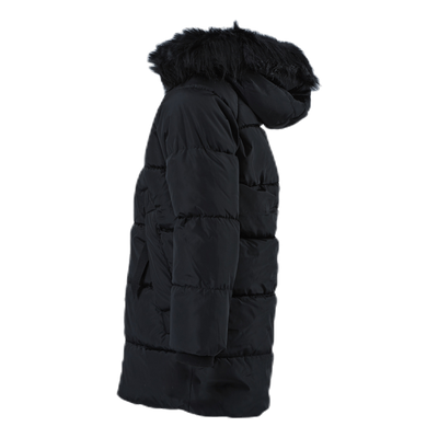 Monica Long Puffer Coat Black