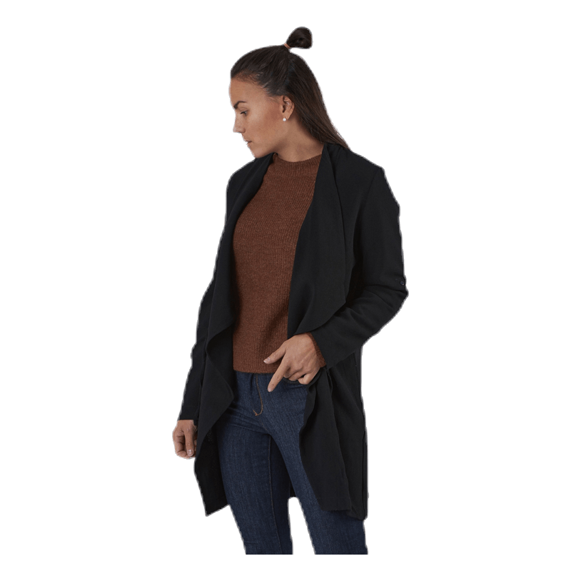 Belia 3/4 Short Coatigan Black