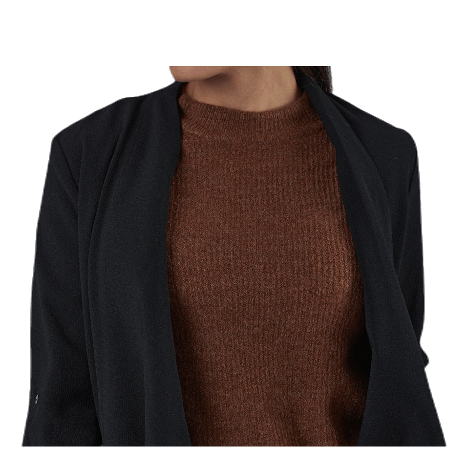 Belia 3/4 Short Coatigan Black
