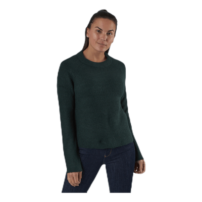 Ellen Ls O-Neck Knit Green