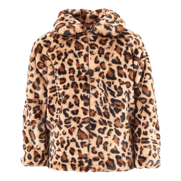 Mamy Faux Fur Leo Jacket Black