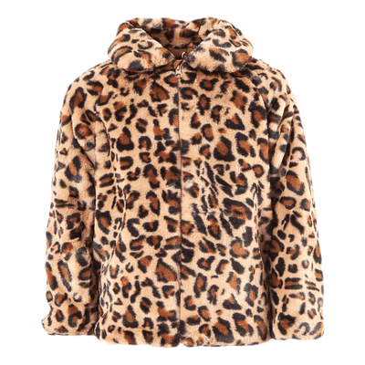 Mamy Faux Fur Leo Jacket Black