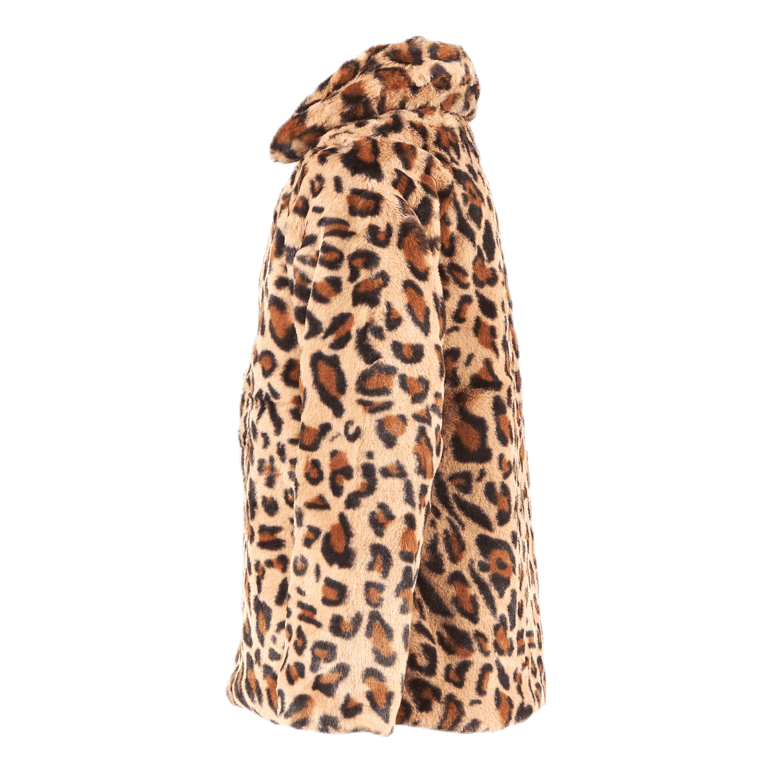 Mamy Faux Fur Leo Jacket Black