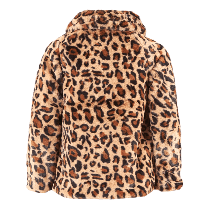 Mamy Faux Fur Leo Jacket Black