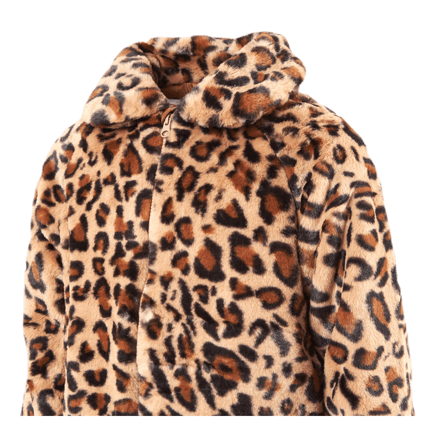 Mamy Faux Fur Leo Jacket Black