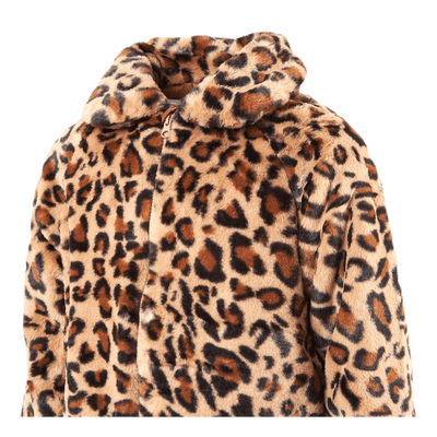 Mamy Faux Fur Leo Jacket Black