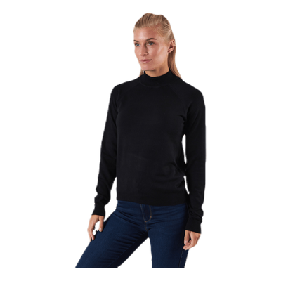 Esera Ls High Neck Knit Black