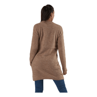 Ellen Ls V-Neck Knit Dress Beige