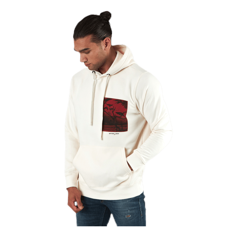 Jade Sweat Hood White