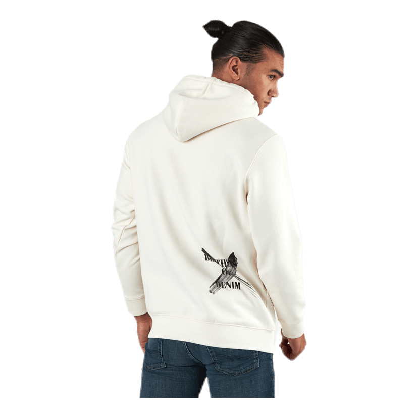 Jade Sweat Hood White