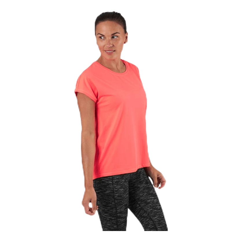 Aubree Ss Loose Training Tee Red
