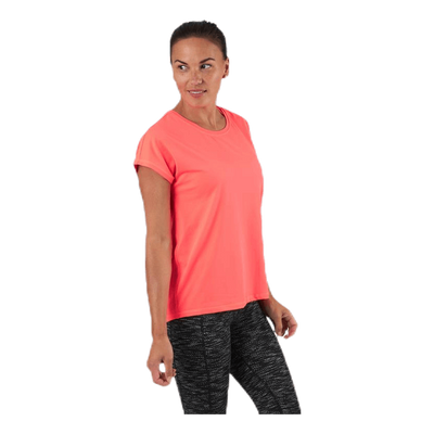 Aubree Ss Loose Training Tee Red