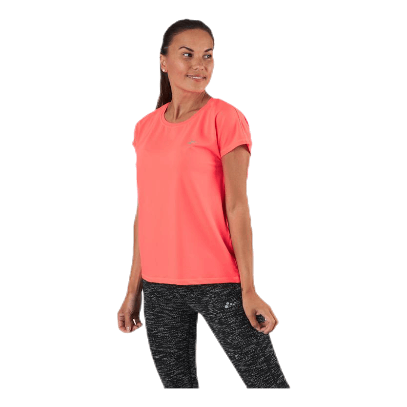 Aubree Ss Loose Training Tee Red