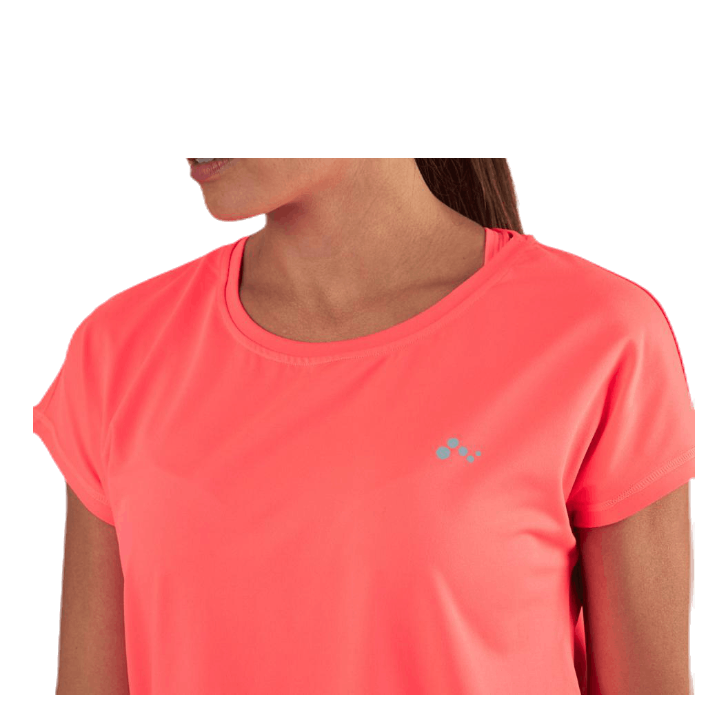 Aubree Ss Loose Training Tee Red