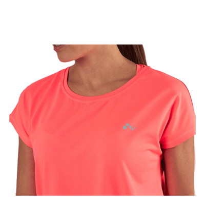 Aubree Ss Loose Training Tee Red