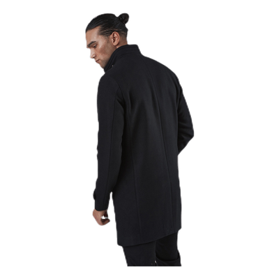 Melton Wool Coat Black