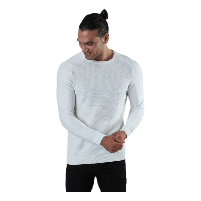 Adam Knit Crew Neck White