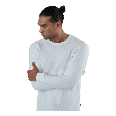Adam Knit Crew Neck White