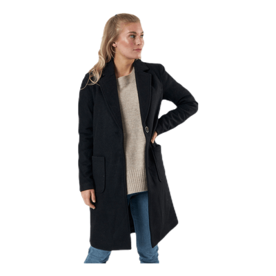 Olivia-Astrid Wool Coat  Otw Black